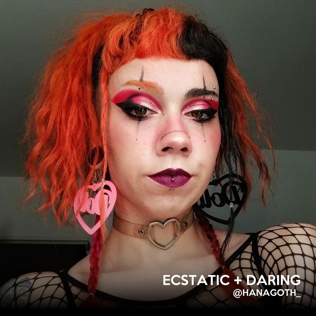 Orange and black ahlloween hair colour inspiration