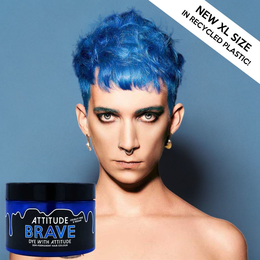 Attitude Hair Dye - Brave Semi permanent hair dye - Blue